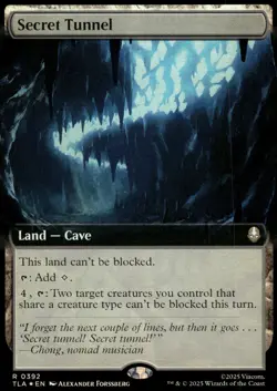 MTG - Secret Tunnel (Extended Art) 392 Avatar: The Last Airbender R - Foil - Image 1