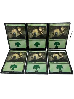 6x Forest Basic Lands Lot MTG- Doctor Who- 0204 NM Magic The Gathering Land - Image 1