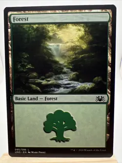 Forest #095 MTG Unsanctioned Basic Land NM Green Land UND Magic The Gathering - Image 1