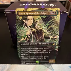 MTG x1 Savra, Queen of the Golgari (Anime Borderless) Ravnica Remastered Regular - Image 1