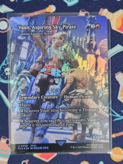 Magic the Gathering Through the Ages Borderless Foil 38 Vaan Aspiring Sky Pirate - Image 1