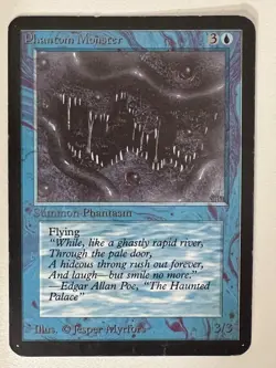 Magic the Gathering MTG Alpha Phantom Monster MP (Beta Bob) - Image 1