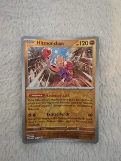 Pokemon TCG * Scarlet & Violet 151 * 107/165 Hitmonchan * REVERSE HOLO * NM - Image 1