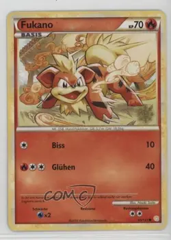 Growlithe German Pokemon HeartGold & SoulSilver #65 2010 - Image 1