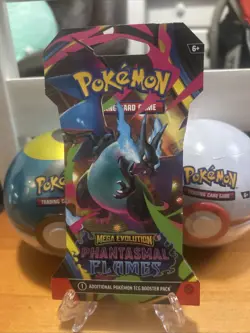 Sealed Charizard English Phantasmal Flames Sleeved Booster Pack Pokemon TCG New - Image 1