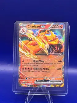 Pokemon TCG Charizard EX 006/165 Scarlet & Violet 151 Double Rare Mint Condition - Image 1