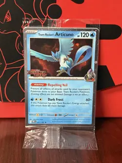 SEALED Team Rocket's Articuno 051/182 Destined Rivals Best Buy Promo Pokemon - Image 1