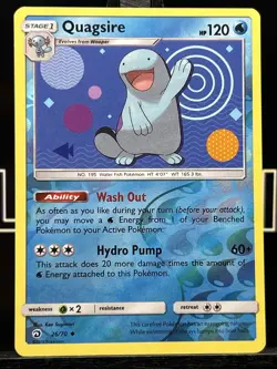 Pokemon Dragon Majesty Quagsire 26/70 Reverse Holo - Image 3