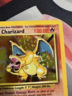 1999 Pokemon Base Set Charizard #4/102 Holo Rare MP/HP - Image 3