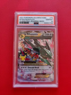2021 Pokemon Celebrations M Rayquaza EX 76/108 Classic Collection PSA 10 - Image 2