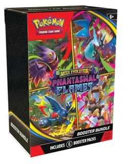 Pokemon Mega Evolution Phantasmal Flames Booster Bundle + Free Pack - Image 1