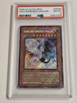 Light and Darkness Dragon RP02-EN095 PSA 8 Yugioh Retro Pack 2 Secret Rare NM/M - Image 1