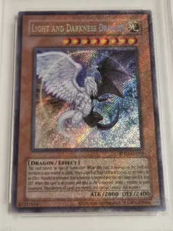 Light and Darkness Dragon RP02-EN095 PSA 8 Yugioh Retro Pack 2 Secret Rare NM/M - Image 2