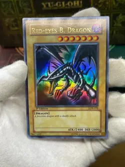Yugioh LOB-070 Red Eyes Black Dragon 1st Edition Asian English 2002 - Image 2