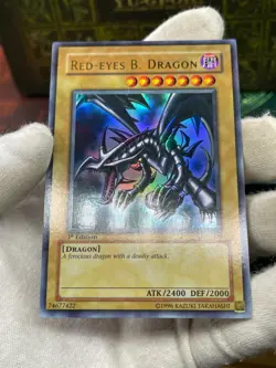 Yugioh LOB-070 Red Eyes Black Dragon 1st Edition Asian English 2002 - Image 3