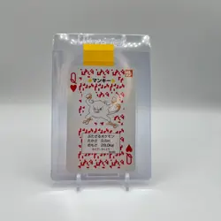 Mankey Pokemon Charizard Deck Playing Card Poker 1996 Rare Nintendo Japanese - Image 1