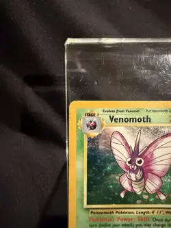 Pokemon TCG Venomoth Holo Unlimited Rare Card 13/64 Jungle Base Set LP - Image 2