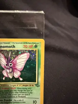 Pokemon TCG Venomoth Holo Unlimited Rare Card 13/64 Jungle Base Set LP - Image 3