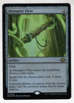 MTG Modern Horizons 3 Foil Rare Card #209 Disruptor Flute - Image 1