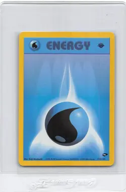 WATER ENERGY 132/132 - 1ST EDITION - Gym Challenge - VINTAGE Pokemon Card NM/LP - Image 1