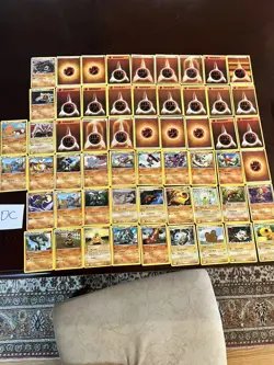 Pokemon Trading Card Lot Fight Type Machamp Energy Trapinch Donphan Rhyhorn - Image 1