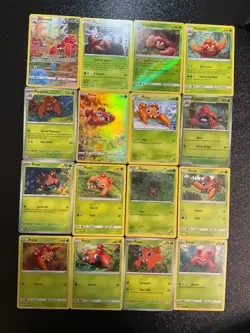 x16 Paras Parasect Pokemon Cards cute Grass type ?? ?? mixed Lot - Image 1