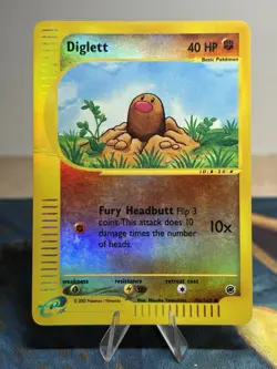 Diglett 106/165 Reverse Holo Foil Expedition E Reader Series Pokemon Card MP HP - Image 1