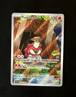 Pokemon Card TCG - Turtonator 146/142 - Stellar Crown - Illustration Rare - NM ⭐ - Image 1