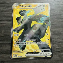 ZEKROM EX 2025 POKEMON TCG BLACK BOLT ULTRA RARE HOLO CARD 158/086 - Image 1
