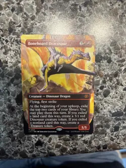 Bonehoard Dracosaur (Borderless) The Lost Caverns of Ixalan Regular - Image 1