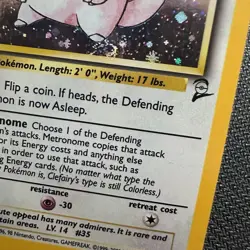 Pokemon TCG Clefairy Base Set 2 6/130 Holo Unlimited Holo Rare - Image 2
