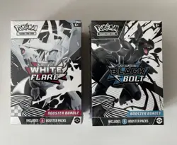 Pokemon TCG: Black Bolt & White Flare Factory Sealed Booster Bundle Set of 2 - Image 1