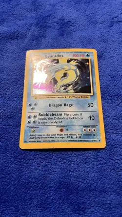 Pokemon TCG Gyarados Holo Rare 6/102 Unlimited Edition Base Set - Image 2