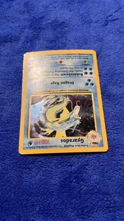 Pokemon TCG Gyarados Holo Rare 6/102 Unlimited Edition Base Set - Image 5