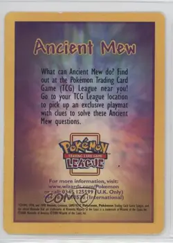 Ancient Mew Details Pokemon Miscellaneous Promo & Energies #AMED 1997 - Image 2