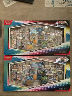 Pokemon Lucario Ex Tyranitar Ex Premium Collection Prismatic Evolution Lot of 2 - Image 1