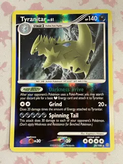 Pokemon TCG Tyranitar 30/100 Ultra Rare Reverse Holo NM/LP - Image 1