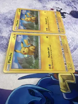 Pokemon Sun & Moon Pikachu SM183 Black Star Promo Cosmos Holo 2 Qty LP+🌀 Swirls - Image 5