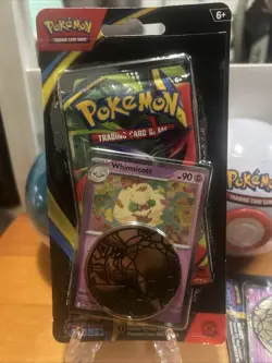 Phantasmal Flames Whimsicott Promo Checklane Blister Booster Pack Sealed Pokemon - Image 1