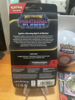 Phantasmal Flames Whimsicott Promo Checklane Blister Booster Pack Sealed Pokemon - Image 2