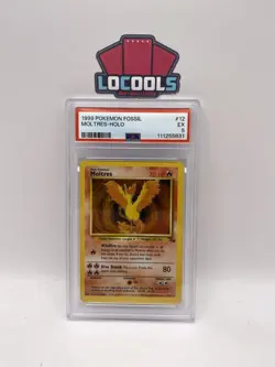 1999 POKEMON FOSSIL #12 MOLTRES-HOLO PSA 5 - Image 1