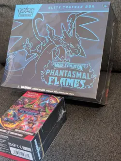 Pokemon TCG - Mega Evolution - Phantasmal Flames - ETB + BOOSTER Bundle - Image 3