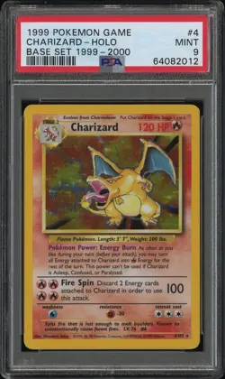 Charizard Holo Pokemon Base Set 1999 PSA 9 Mint MISLABELED - Image 1