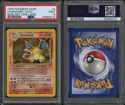 Charizard Holo Pokemon Base Set 1999 PSA 9 Mint MISLABELED - Image 3
