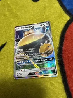Pokemon Sun & Moon Black Star Promo Snorlax GX SM05 Mint - Image 1