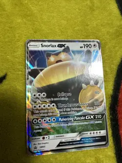Pokemon Sun & Moon Black Star Promo Snorlax GX SM05 Mint - Image 2