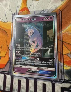 Pokemon Mewtwo GX TCG Shining Legends Holo Card 78/73 Secret Rare LP - Image 2