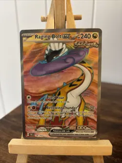 Pokemon TCG Raging Bolt EX 196/162 SV05: Temporal Forces Double Rare NM - Image 1