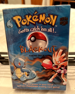 Vintage 1999 Pokemon Blackout Basic Theme Deck FACTORY SEALED, ShadowlessU Minty - Image 1