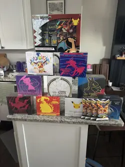 Pokemon Elite Trainer Box ETB Lot 9 Case Celebrations Fusion Crown Zenith more! - Image 1